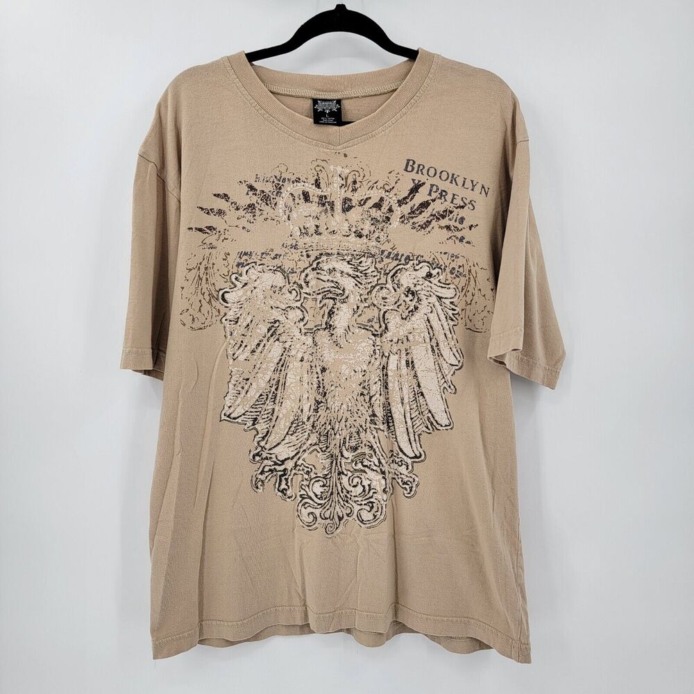 Brooklyn Xpress Men's Large Graphic T-Shirt Cotton Bird Crown